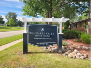 Manufactured and installed non-illuminated monument sign with decorative pergola.